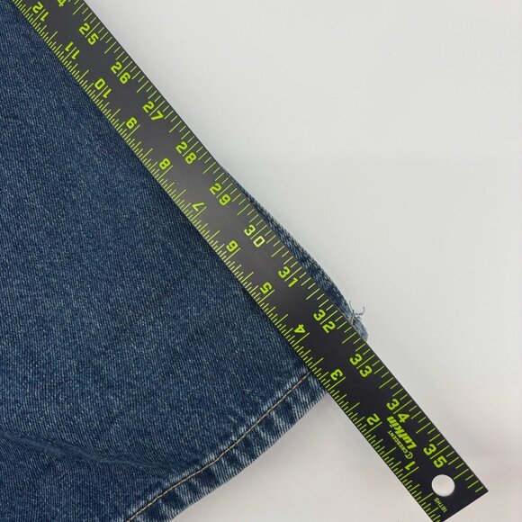 Antonio Melani Baggy Wide Leg Denim Jeans Womens Size 6 Tall High Waisted Grunge - Picture 9 of 12